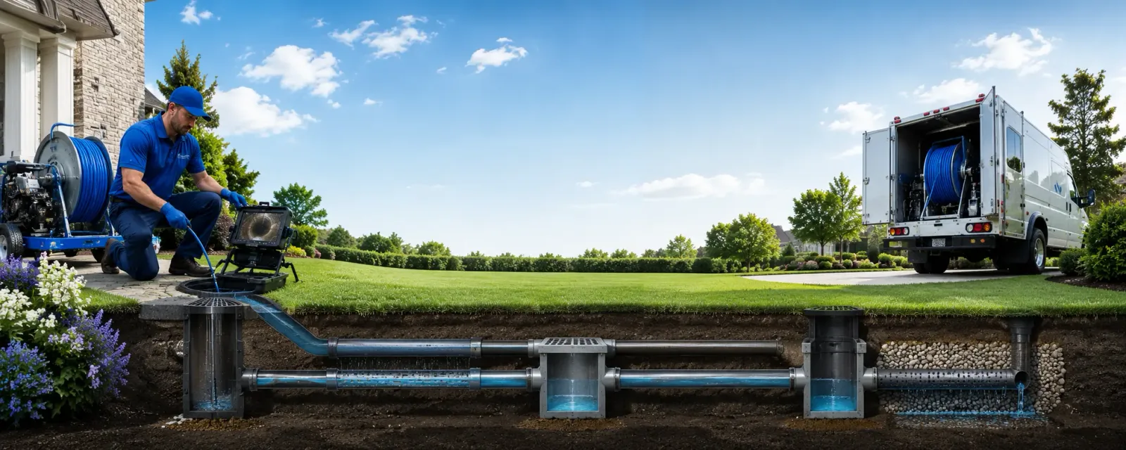 Outdoor drain cleaning information for Scarsdale, NY